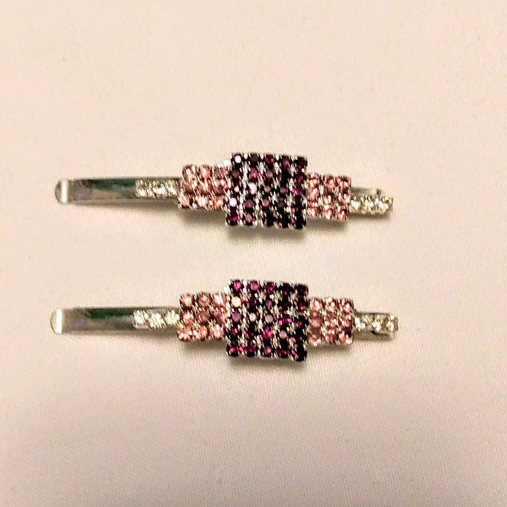 Two Rhinestone hair pins - Picture 2 of 2